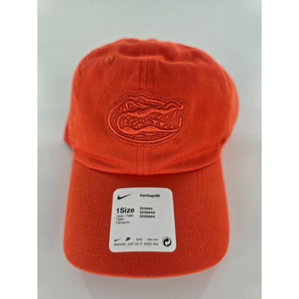 Nike University of Florida Gators Heritage 86 Hat Mens Orange Adjustable Cap New - Picture 3 of 6